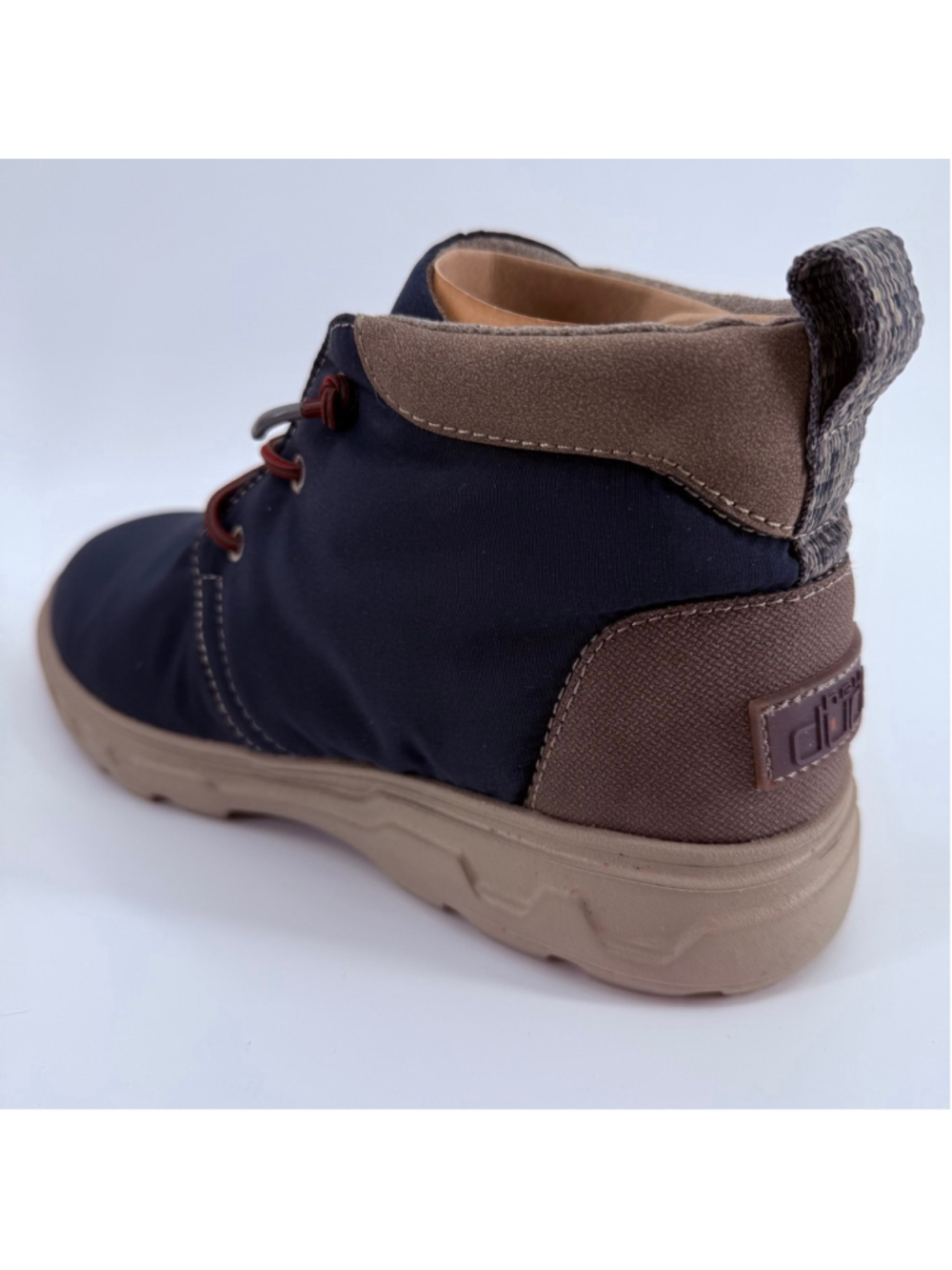 Men's Hey Dude Boots Size 8 Navy Brown Spencer Eco 112685700 - Picture 6 of 14